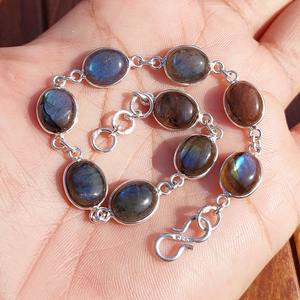 Pulsera de Piedra Natural de Latón Estilo Boho para Hombre y Mujer, para Meditación, Sanación y Regalo, Disponible para Exportación - Product Image 6