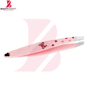 Meilleur fournisseur 2026 – Pince à épiler sourcils personnalisée de haute qualité avec logo, en acier inoxydable, à pointe inclinée, outil de beauté et de toilettage pour femmes - Product Image 3