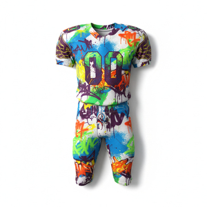 Uniforme de Fútbol Americano Deportivo, Antibacteriano, Cuello en V, Impresión por Sublimación, Elástico, Suave, Personalizado - Product Image 2