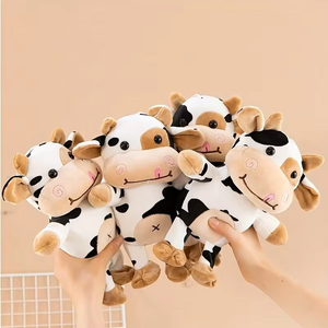 4 piezas de juguetes de peluche de vaca de dibujos animados, juguetes de peluche, juguetes de peluche de vaca, juguetes de peluche bonitos, adornos - Product Image 5
