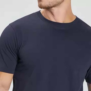 Hot Selling New Design Microfiber Men's T-Shirt Distressed Embroidery <b>Screen</b> Printed Breathable Cotton <b>Bamboo</b> Fiber T-Shirt - Product Image 3
