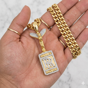 Men's Customized 925 Silver <b>Gold</b> Plated Lab Grown Diamond Hiphop Style Party Pendants Iced Logo Cartoon Statement Jewelry <b>Charms</b> - Product Image 2