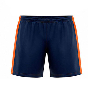 Ensemble de tenue de handball personnalisé pour hommes, col en V, bleu marine et orange, anti-humidité, pour équipes nationales et sportives, vente en gros - Product Image 6