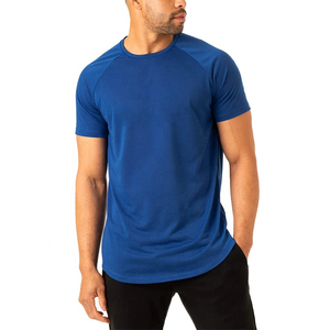 Wholesale Lightweight Sport Loose Fit Raglan Shoulder Neck T-Shirt Soft Front Curved Hem 100% polyester Formal Eco-Friendly Men - Product Image 5