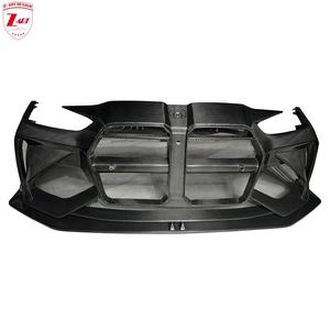 Parachoques delantero de fibra de carbono seco para BMW M3 <span class=keywords><strong>M4</strong></span> 2021 + parachoques delantero de fibra de carbono preimpregnado para BMW G80 G82 G83 parachoques de coche - Product Image 1