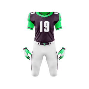 Adult American <b>Football</b> Uniform Set Custom Sublimation Plus <b>Size</b> Short Sleeve Jersey Pants Back Logo Sports Wear - Product Image 6