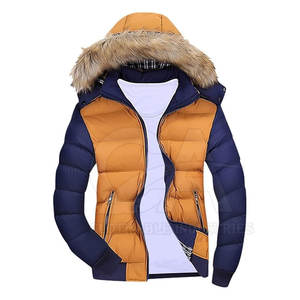 เสื้อแจ็คเก็ตผู้ชายสำหรับอากาศหนาว  ไซส์ผู้ใหญ่  เสื้อแจ็คเก็ตลำลองสำหรับฤดูหนาว  แบบมีฮู้ดขนเฟอร์เทียม ให้ความอบอุ่น - Product Image 1