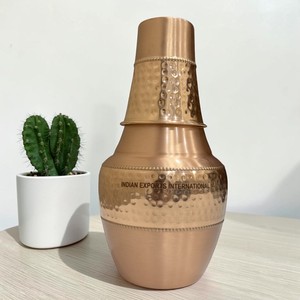 ชุดเสิร์ฟน้ำทองแดงดีไซน์เนอร์ (ทองแดงบริสุทธิ์รับรองมาตรฐาน) - Product Image 1