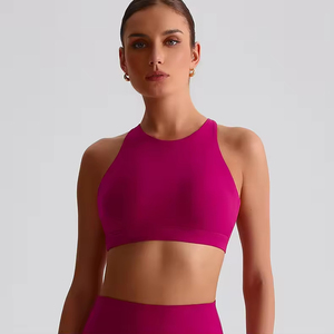 Soutien-gorge de sport pour femme à haute élasticité, séchage rapide, réglable, sans couture, pour le yoga et la gym - Product Image 1