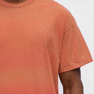 Camiseta Personalizada Extra Grande para Hombre, Corte Holgado, Cuello Redondo, Algodón Lavado, Estilo Casual Urbano, Fabricante OEM ODM, Venta al Por Mayor, EE. UU. - Product Image 2