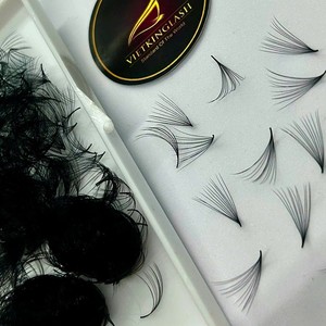 High Quality Premade Fans Volume Eyelash Extensions 16D <strong>D</strong> 0.03 Synthetic Hair Handmade 10D-20D CC/DD/<strong>M</strong>/L Curl Narrow Black Matte - Product Image 1