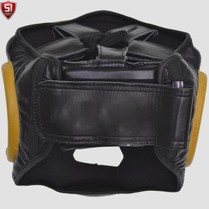 Premium Quality Cowhide Leather MMA <b>Dummy</b> Head Guard Sparring Helmet Quick Dry Fabric Protective Gear Boxing - Product Image 3