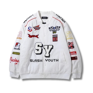 Blouson Bomber Décontracté Personnalisé pour Homme en Tissu Laine avec Broderie Logo Avant Coupe-Vent Hiver Automne Prêt à Expédier - Product Image 1