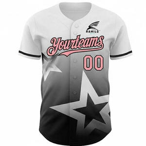 Maillot de baseball respirant 100 % polyester personnalisé avec logo, ensemble uniforme de sport pour adultes, le plus vendu - Product Image 1