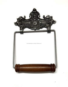 Portarrollos de Papel Higiénico de Hierro Hecho a Mano de Primera Calidad, Montado en la Pared, que Exhibe una Artesanía Metálica Artística - Product Image 2