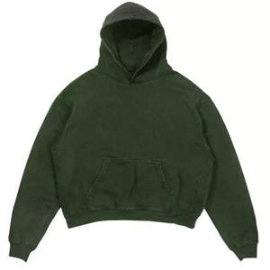 เสื้อฮู้ดดี้โอเวอร์ไซส์แบบยูนิเซ็กซ์ ผ้าถัก 100% ออร์แกนิคคอตตอนฟลีซ สีพื้น ไซส์พลัส หนานุ่ม กันน้ำ ซับในอย่างดี เป็นมิตรต่อสิ่งแวดล้อม - Product Image 1