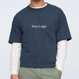T-shirt décontracté de qualité supérieure, coupe oversize, manches classiques, léger, 100 % coton jersey, ample, style hip-hop, anti-plis - Product Image 4