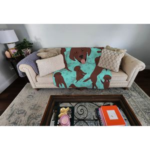 Manta acolchada de Chocolate Labrador Retriever 50x60 suave ligero patrón de ilustraciones cama sofá manta para mascotas y mantas - Product Image 2