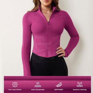 Elegant Women Yoga <b>Jacket</b> Breathable Performance <b>Workout</b> Layer For Exercise Training Gym Sessions And Active Wear - Product Image 4