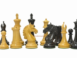 Juego de Ajedrez Staunton de Ébano Natural Hecho a Mano de la Serie Cazoria, Ecológico, Portátil, Duradero, Unisex, para Entretenimiento - Product Image 3