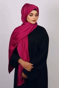 Custom Satin Plain Hijab Scarf <b>Silk</b> Feel <b>Head</b> <b>Wrap</b> Shawl Private Label OEM ODM Textile Manufacturer - Product Image 4