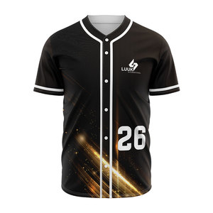 เสื้อเบสบอลทีมแบบสั่งทำพิเศษ พิมพ์ลายแบบซับลิเมชั่น ติดกระดุม เสื้อผ้ากีฬาระบายอากาศ แห้งเร็ว ผลิตจากโพลีเอสเตอร์ รับผลิตแบบ OEM - Product Image 2
