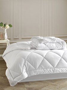 Couette matelassée en microfibre polyester gris, hypoallergénique, respirante, lavable en machine, pour l'hiver - Product Image 6