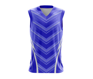 Conjunto de camiseta de baloncesto sublimada sin mangas personalizada de alta calidad, transpirable y de secado rápido, de poliéster, para hombre y mujer. - Product Image 3