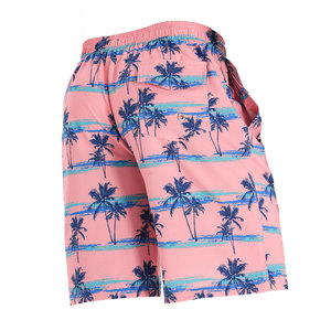 Short de bain décontracté pour homme, coupe ajustée, séchage rapide, taille mi-haute, avec cordon de serrage, imperméable, poches, doublure en maille, couleur unie - Product Image 4
