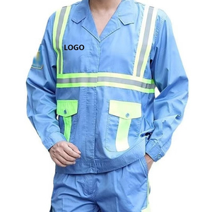Combinaisons réfléchissantes avec logo personnalisé, vêtements de travail imperméables avec bande réfléchissante haute visibilité pour les entrepreneurs en construction - Product Image 3