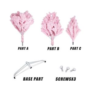 Albero di Natale rosa di 1,5 metri - Product Image 3