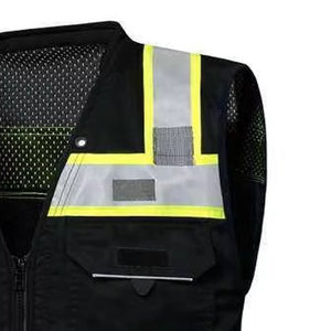 Hi Viz Construction Safety Vest with Reflective Strip Waterproof Security Vest Customizable Logo Work Wear vest - Product Image 5