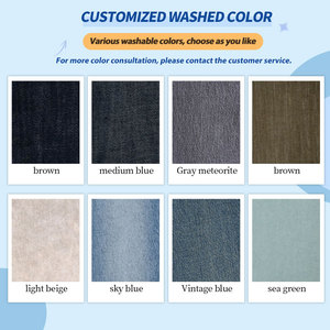 Nouveau <span class=keywords><strong>jean</strong></span> rétro personnalisé à jambes larges, coupe ample, pantalon cargo en denim multi-poches, <span class=keywords><strong>jean</strong></span> lourd à patchwork pour hommes - Product Image 6