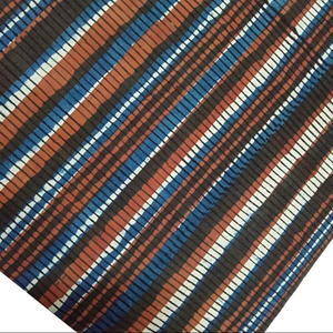 ผ้าฝ้ายพิมพ์ลายด้วยมือ ลายทางหลากสี ผ้าฝ้ายอินเดียทำมือเนื้อนุ่ม ลายทาง สำหรับตัดชุด - Product Image 1