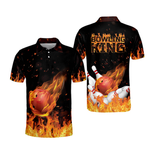 เสื้อโบว์ลิ่ง Storm แบบซับลิเมชั่น สำหรับเสื้อทีมโบว์ลิ่ง  แบบสั่งทำพิเศษ คุณภาพ ODM ชุดทีมชาย แขนสั้น แห้งเร็ว - Product Image 5