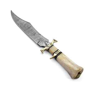 Cuchillo Vikingo de Madera Premium al por Mayor para Camping, Cuchillo de Caza de Alta Calidad con Mango de Hueso y Hoja de Acero de Damasco al Mejor Precio - Product Image 4