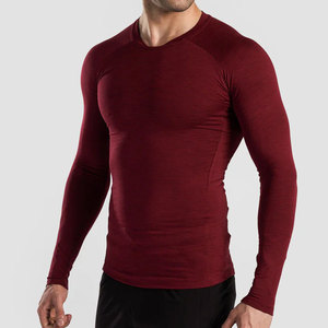 Chemises à manches longues pour hommes, coupe classique, 100% coton, respirantes, séchage rapide, pour la course à pied et l'entraînement - Prix de gros, nouvelle arrivée - Product Image 3