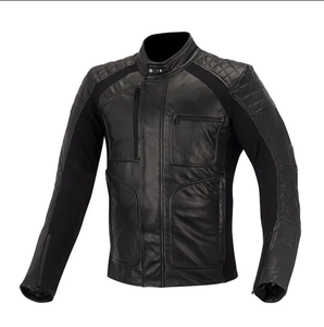 Leather Motorcycle <b>Jacket</b> For <b>Men</b> <b>Suede</b> Customized Embossed Motorcycle Leather <b>Jacket</b> <b>Mens</b> Autumn Custom Logo Printed - Product Image 4