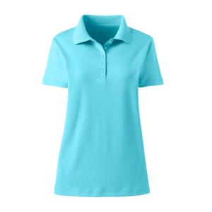 Nouvelle Arrivée T-shirt Polo Femme Séchage Rapide 100% Coton Motif Uni Unique Tissu Tricoté Coupe Ajustée OEM/ODM Logo Personnalisé - Product Image 5