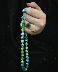 Rosario Musulmán de Resina de Alta Calidad con Borla de Ángel, Tasbih Islámico Ecológico - Product Image 2