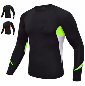 Camisetas de Compresión de Manga Larga de Secado Rápido con Diseño Personalizado y Estampado por Transferencia Térmica, Shorts de Surf de Spandex, Protección UV, Venta al por Mayor - Product Image 3