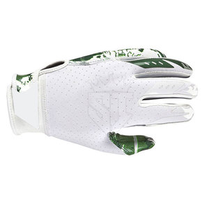High Leather American Football Gloves Non-Slip Grip Full Finger Design Adjustable Wrist Strap <b>Hook</b> Loop Closure for Practice - Product Image 2