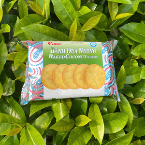 | Sampling Service| Unique Baked Coconut Crackers Crispy Sweet 160g Round Snack Manufacturer ODM - Product Image 1