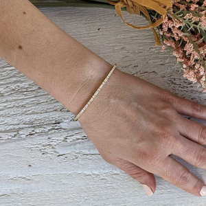 Bracelet élégant en diamant rond brillant cultivé en laboratoire, certifié IGI, or 10K 14K 18K jaune blanc rose, bijoux fins de luxe - Product Image 2