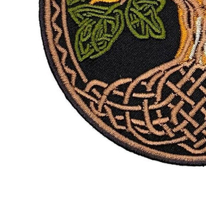 Parche Bordado Circular con Diseño de Bandera, Estilo Vintage Ecológico, Insignia de Tela para Coser, Diseño Personalizado - Product Image 2