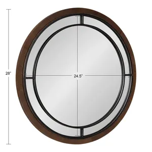 Modern Handmade Metal Wall <b>Mirror</b> Premium Luxury Round Decorative <b>Mirror</b> for Living Room Bedroom Hotel Restaurant Interior Decor - Product Image 4