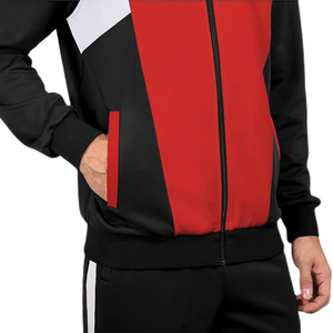 Survêtement d'entraînement d'hiver 100 % coton pour hommes, personnalisé, respirant, avec fermeture éclair, pour adultes - Product Image 3