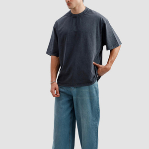 เสื้อยืดผู้ชายสไตล์วินเทจ รุ่นใหม่ปี 2026 ผ้าคอตตอน 100% คอกลม ทรงย้อนยุค ฟอกสีซีด แขนสั้น แห้งเร็ว ระบายอากาศได้ดี - Product Image 1