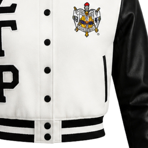 เสื้อแจ็คเก็ตซาตินแบบครอปสำหรับผู้หญิง Sigma Gamma Rho น้ำหนักเบา มีซิป แฟชั่นเสื้อคลุมบอมเบอร์ลำลอง เสื้อผ้าสำหรับชมรมนักศึกษา เสื้อผ้าสั่งทำพิเศษ - Product Image 6