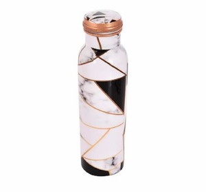 Printed Copper Water <b>Bottle</b> Pure Copper Handmade Designer Modern Eco-friendly Lid Travel Drinking <b>Bottle</b> Decorative Drinkware - Product Image 2